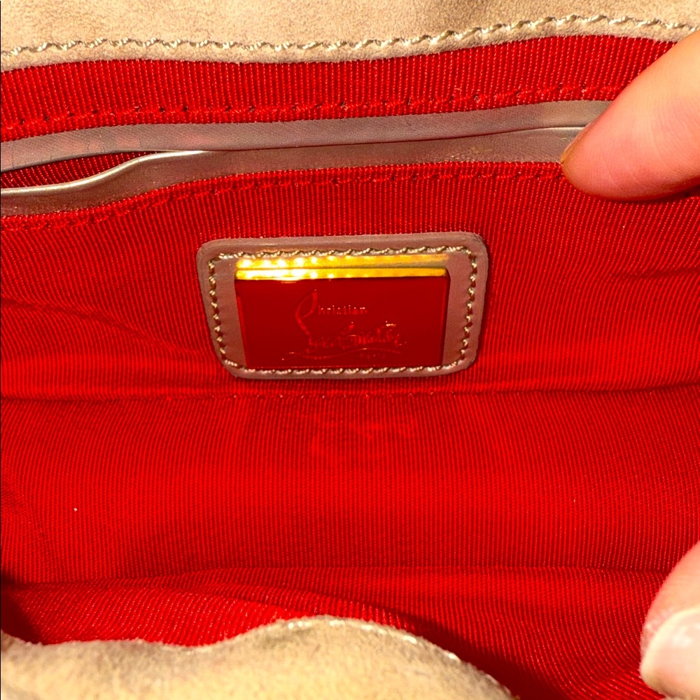 Christian Louboutin Gold Studded Bag - Picture 13 of 16